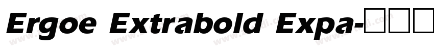 Ergoe Extrabold Expa字体转换